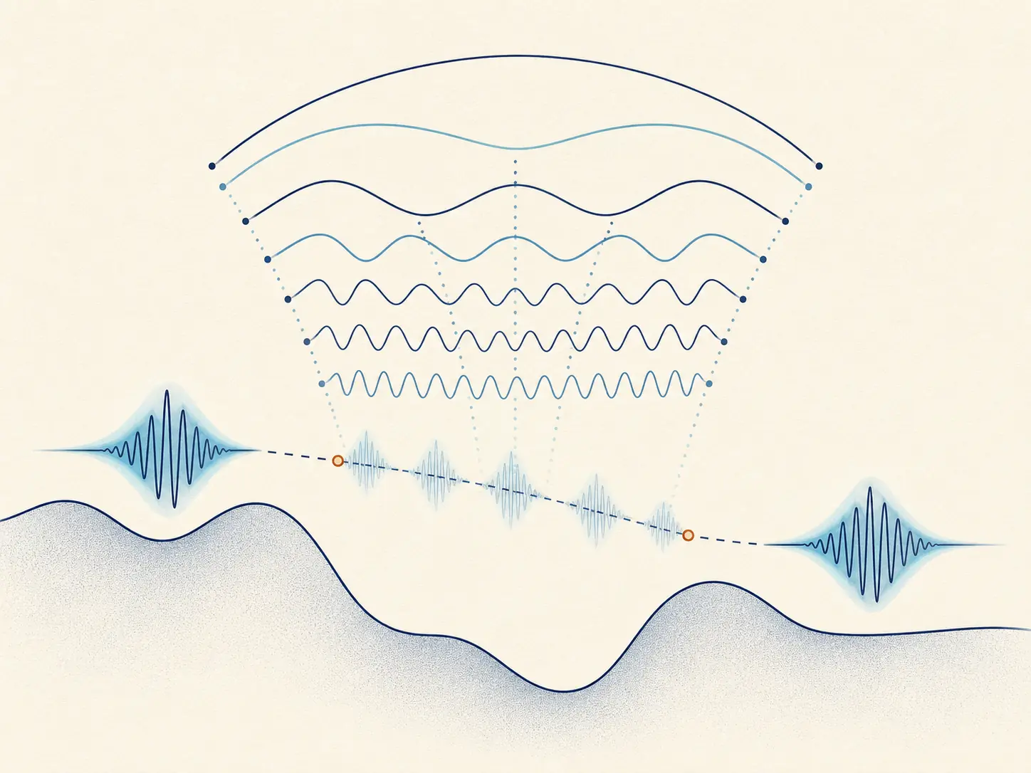 Wavepacket propagated using Chebyshev recursion