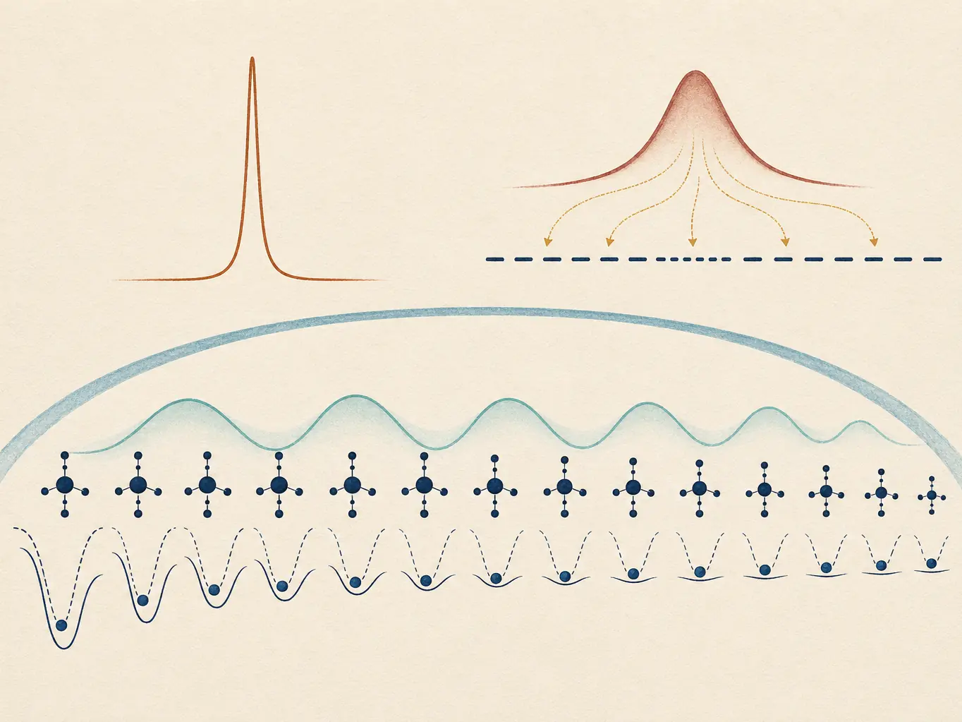 Many disordered molecular lines narrowing into collective upper and lower polariton peaks