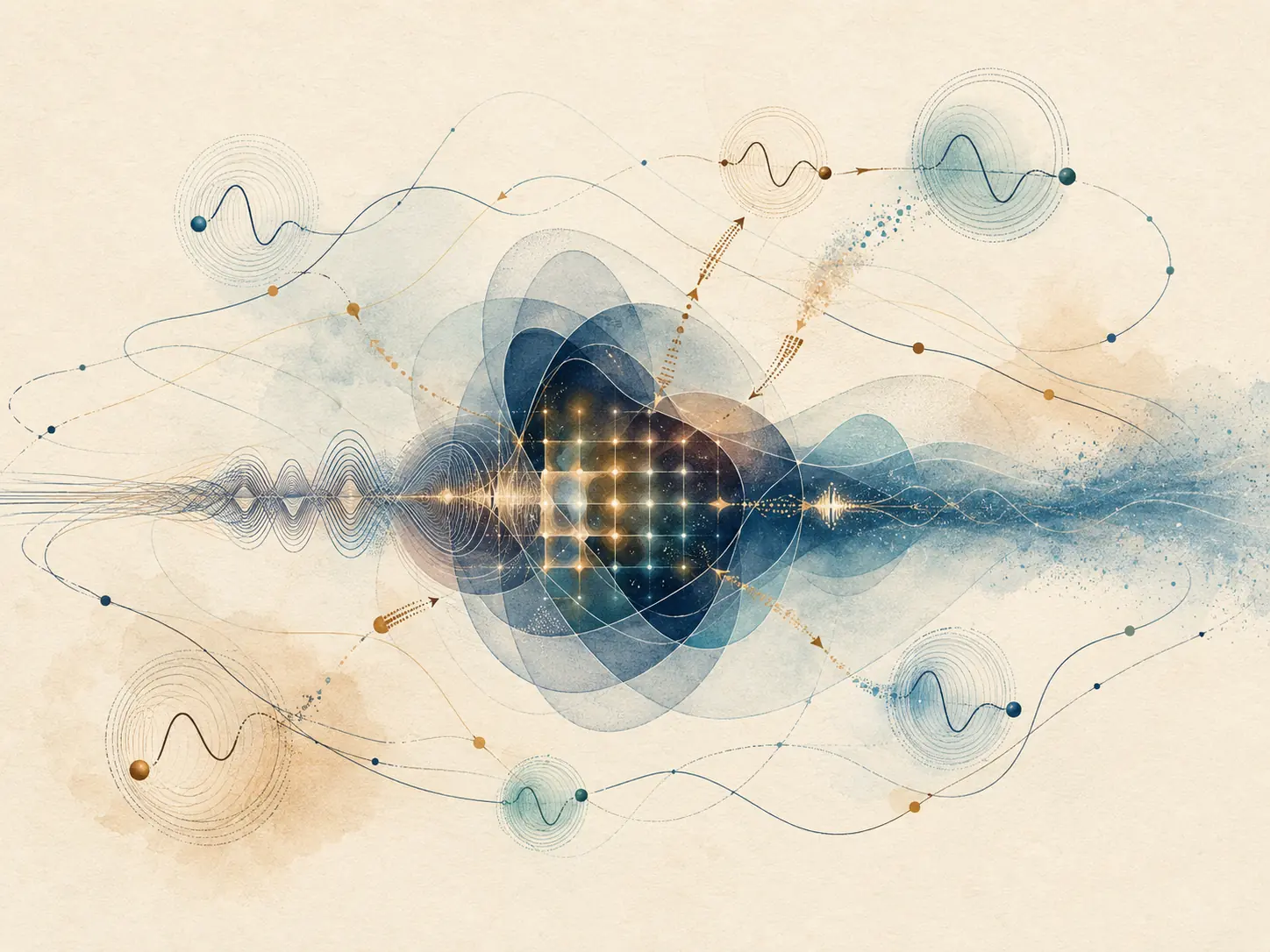 Coherent quantum wavepacket exchanging energy with a structured environment