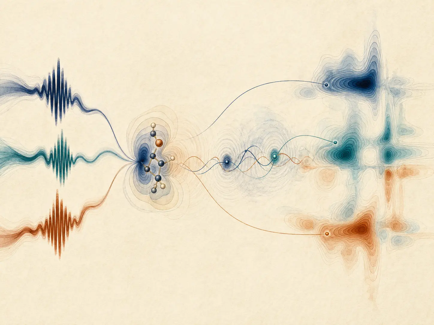Ultrafast spectroscopy resolving molecular wavepacket dynamics